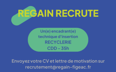 Encadrant(e) Technique d’Insertion – RECYCLERIE (H/F)- CDD